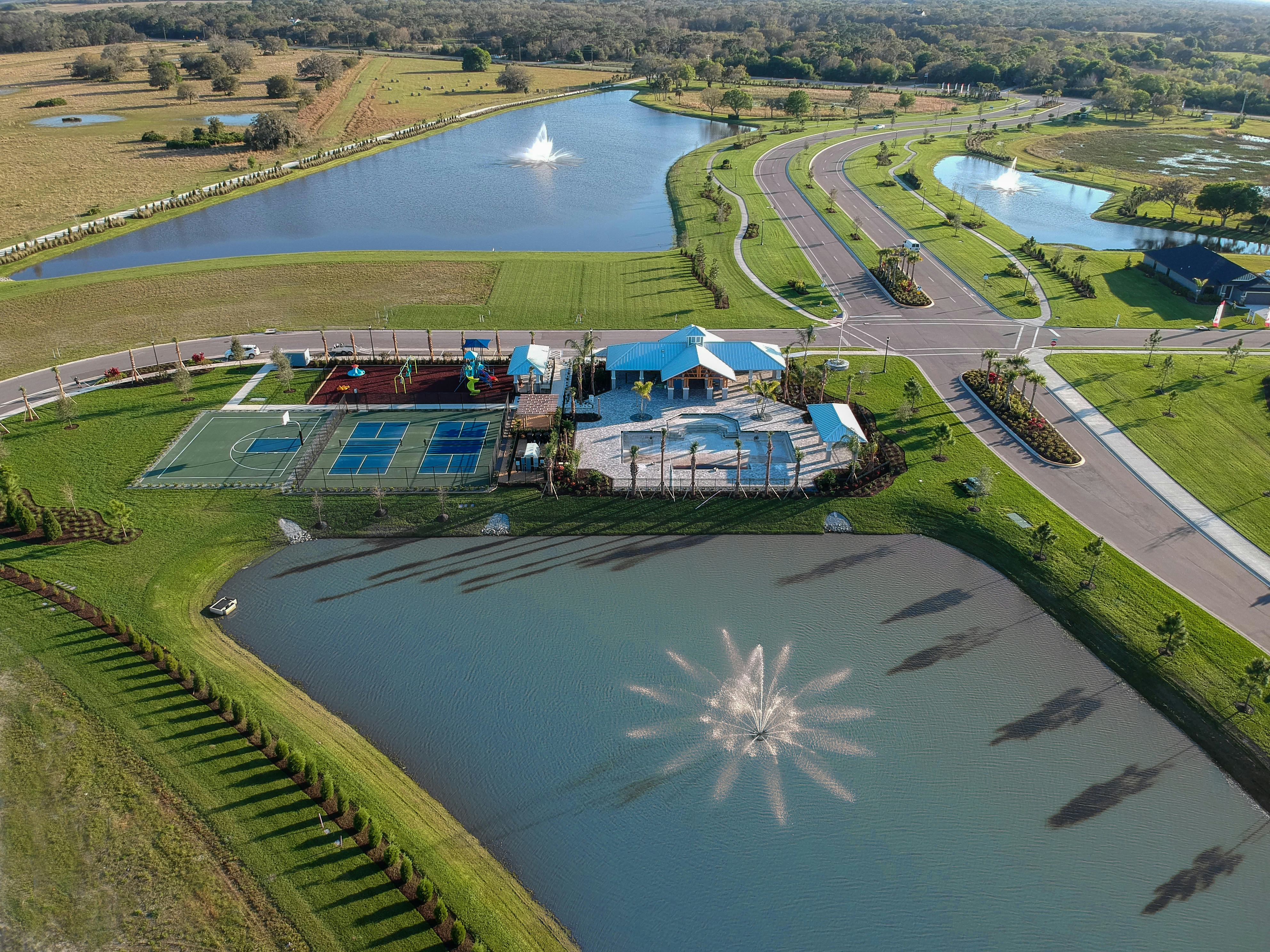 Common areas and amenities at Aviary at Rutland Ranch CDD community in Parrish, Florida